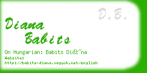 diana babits business card
